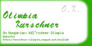 olimpia kurschner business card